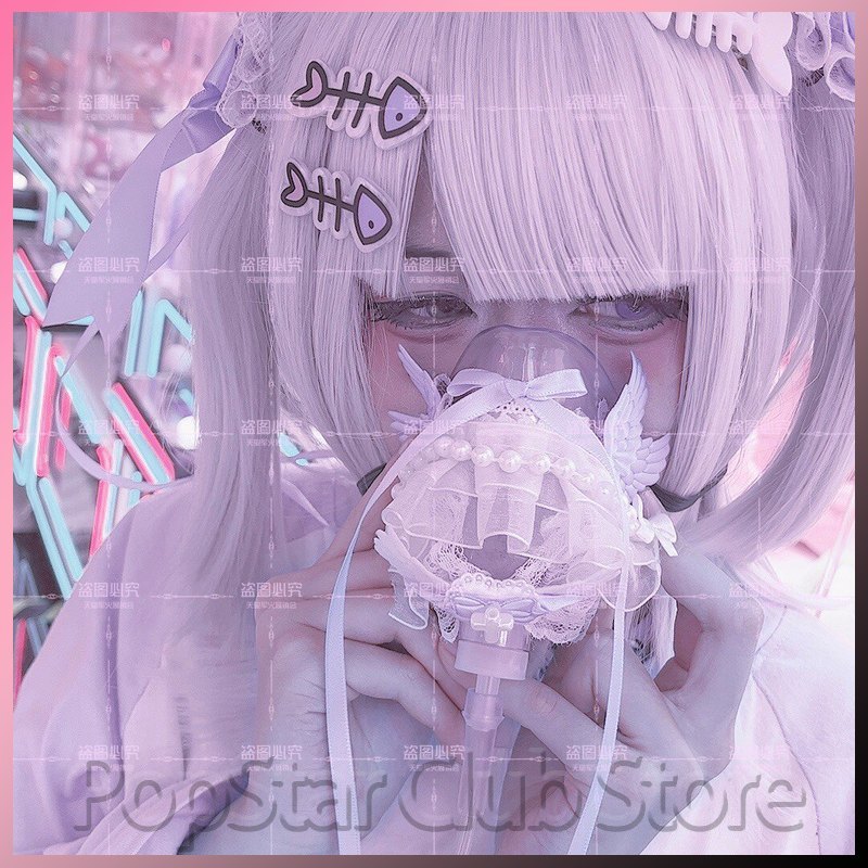 Kawaii Tech Accessories - Original Design Decorative Oxygen Mask Handmade